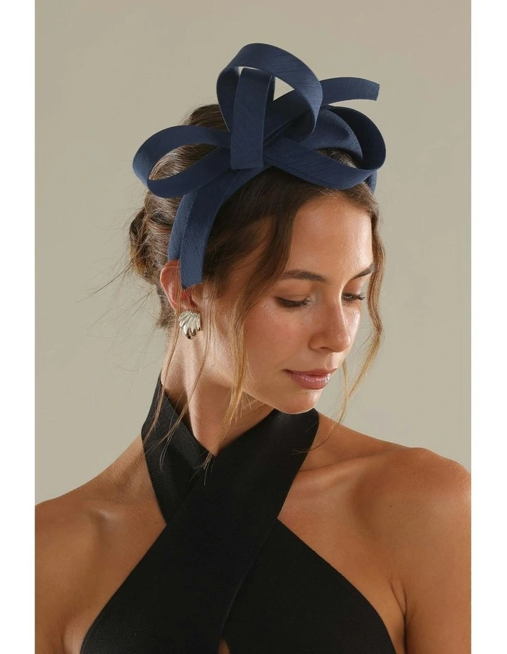 Mel Fascinator in Navy Blue image 6