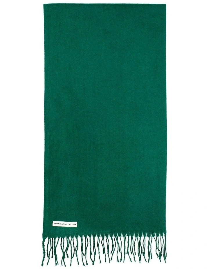 Casey Woven Scarf in Green image 1