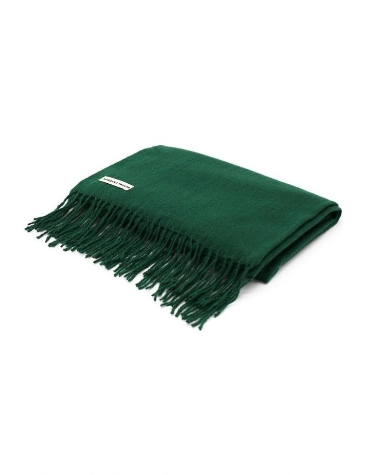 Casey Woven Scarf in Green image 4