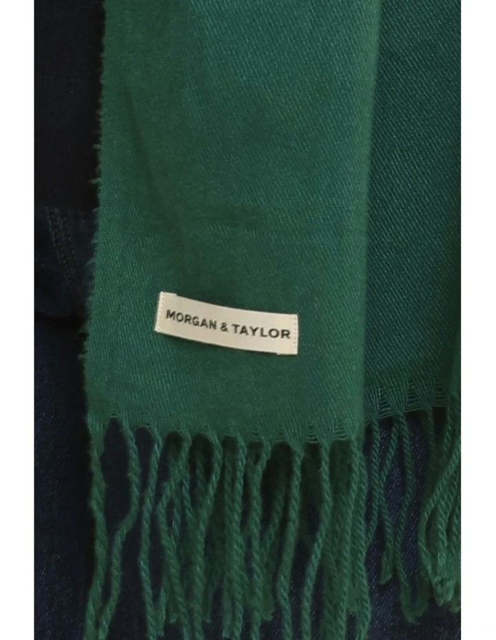 Casey Woven Scarf in Green image 7