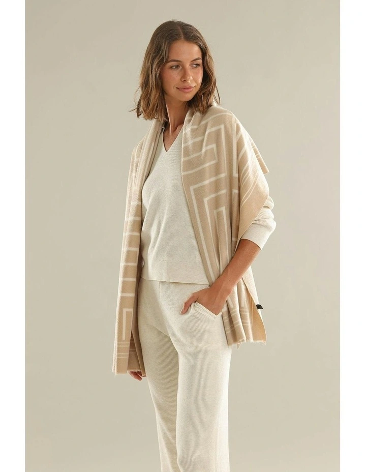 Thea Scarf in Beige image 2