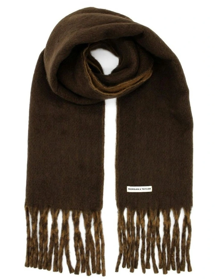 Hannah Reversible Scarf in Brown image 4