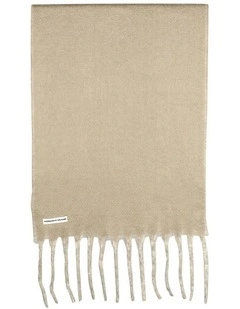 Hannah Reversible Scarf in White Cream