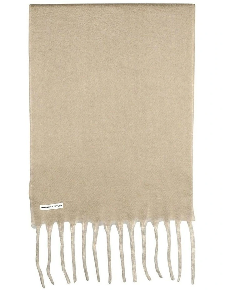 Hannah Reversible Scarf in White Cream image 1