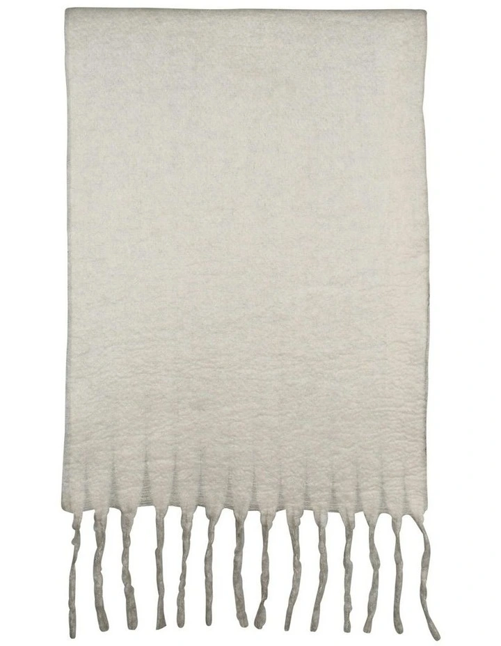 Hannah Reversible Scarf in White Cream image 3