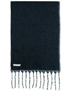 Hannah Reversible Scarf in Navy Blue
