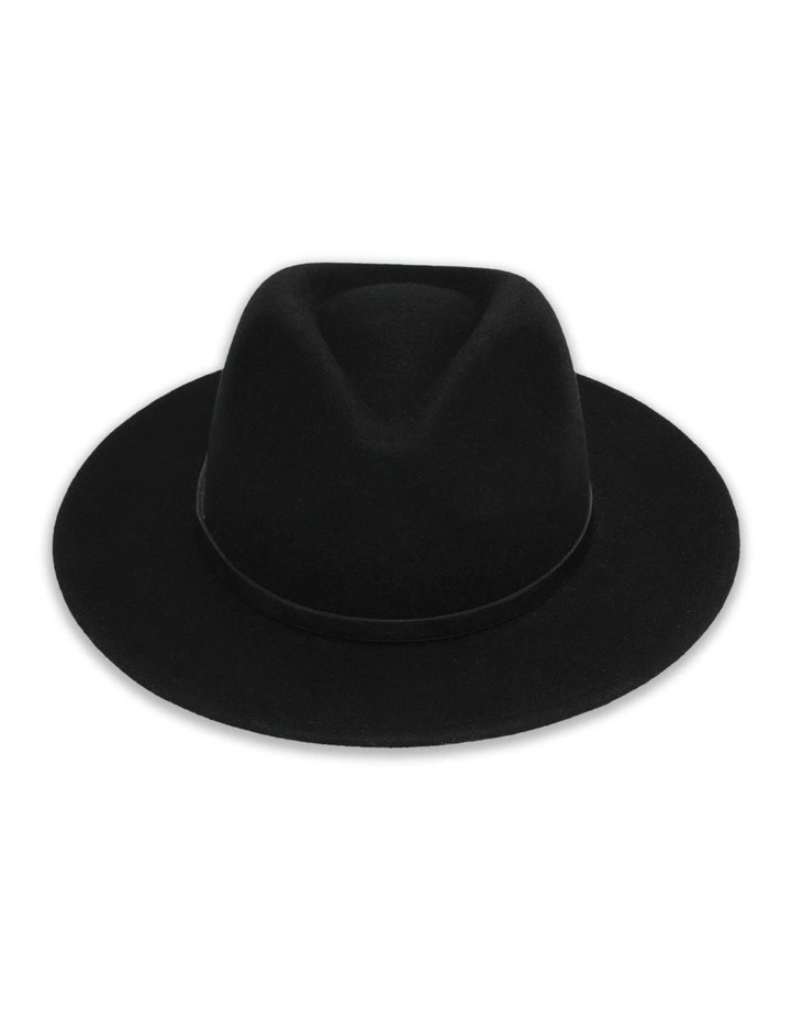 Oslo Mens Fedora in Black image 2