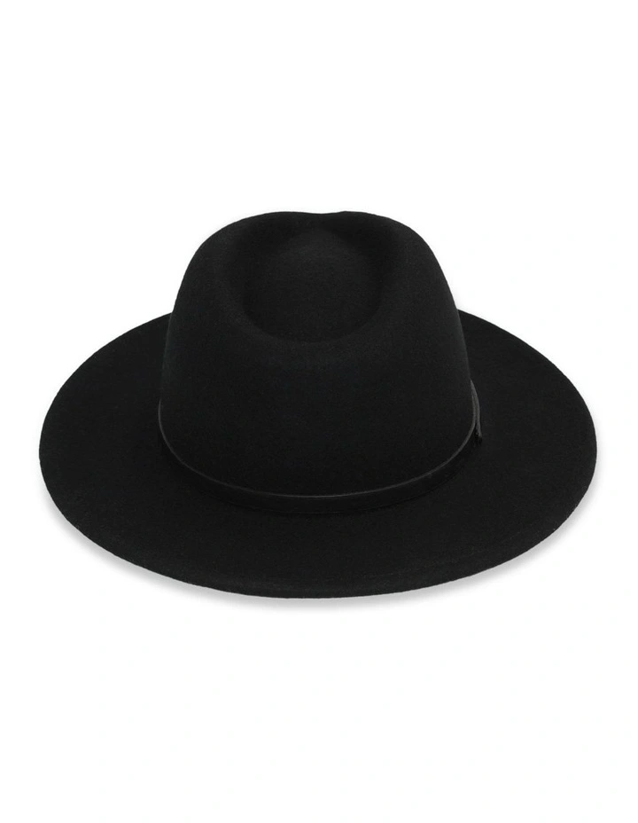 Oslo Mens Fedora in Black image 3
