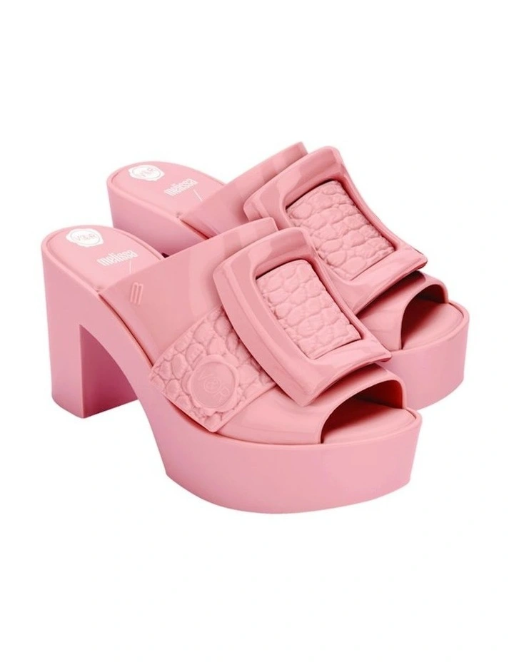 Melissa   Viktor And Rolf Buckle Up Mule in Pink image 2