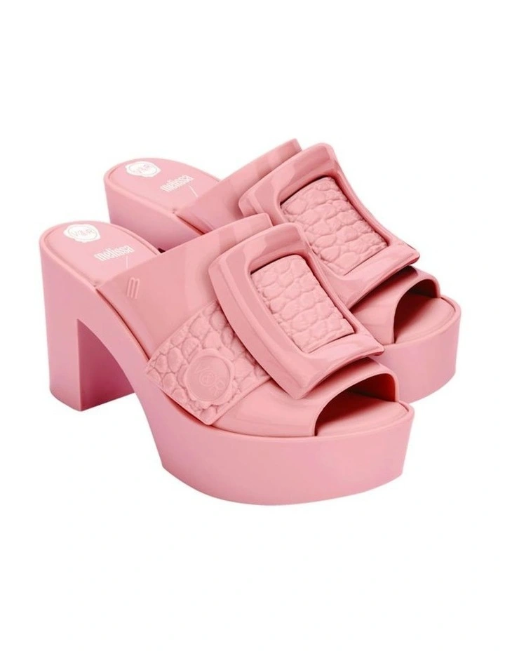 Melissa   Viktor And Rolf Buckle Up Mule in Pink image 4