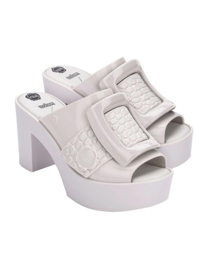 Melissa   Viktor & Rolf Buckle Up Mule Heel in White image 2