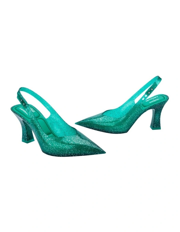 Melissa Larroude Slingback Pump Heels in Green image 3