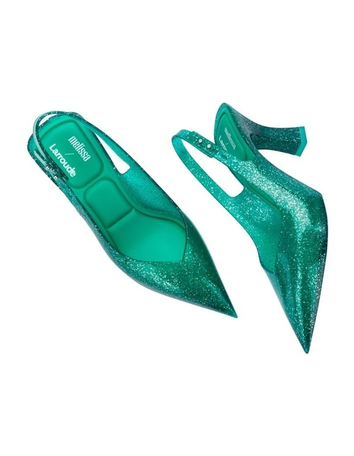 Melissa Larroude Slingback Pump Heels in Green image 4