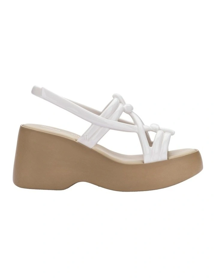 Melissa Sand Salinas Platform Sandal in Beige/White image 1