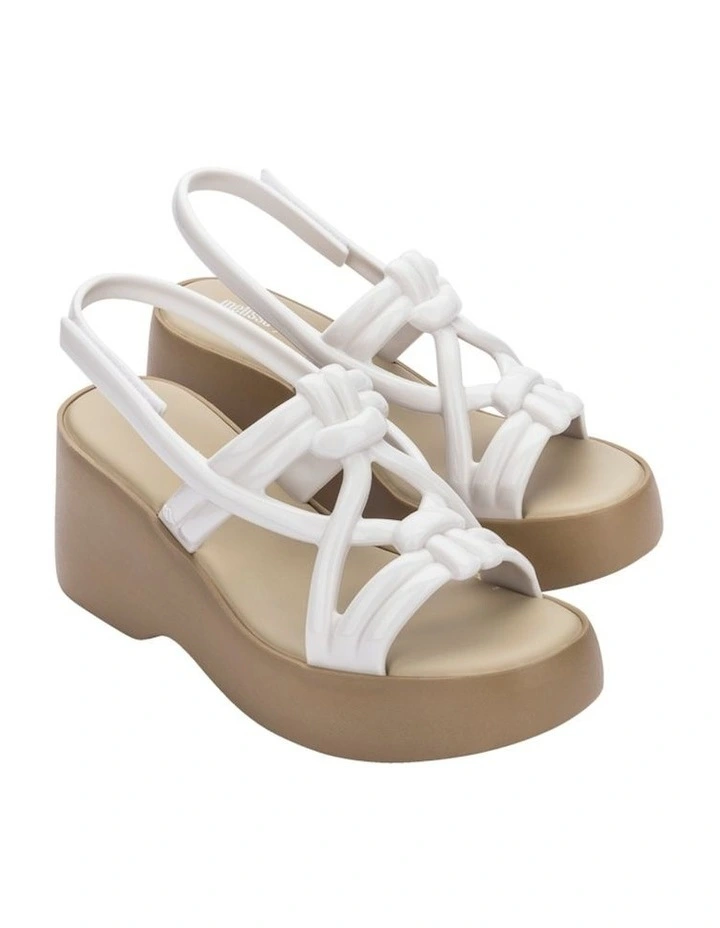 Melissa Sand Salinas Platform Sandal in Beige/White image 2