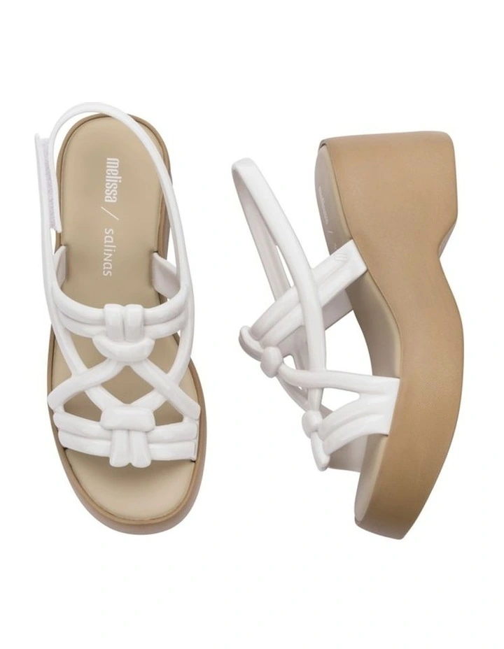 Melissa Sand Salinas Platform Sandal in Beige/White image 5