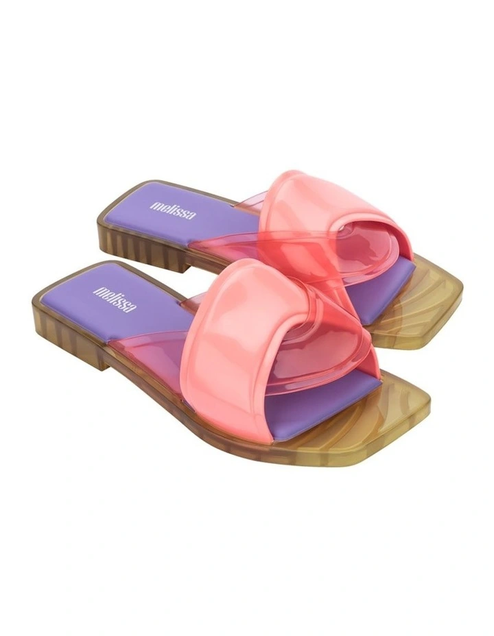Melissa Brigitte Slides in Pink/Green/Lilac image 2