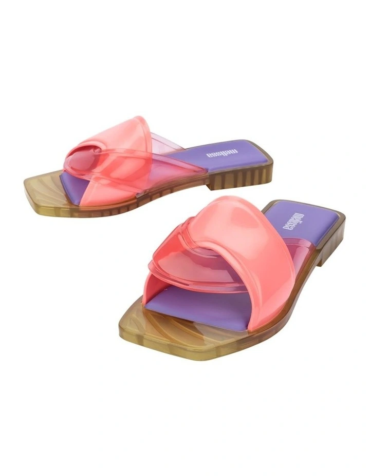 Melissa Brigitte Slides in Pink/Green/Lilac image 4