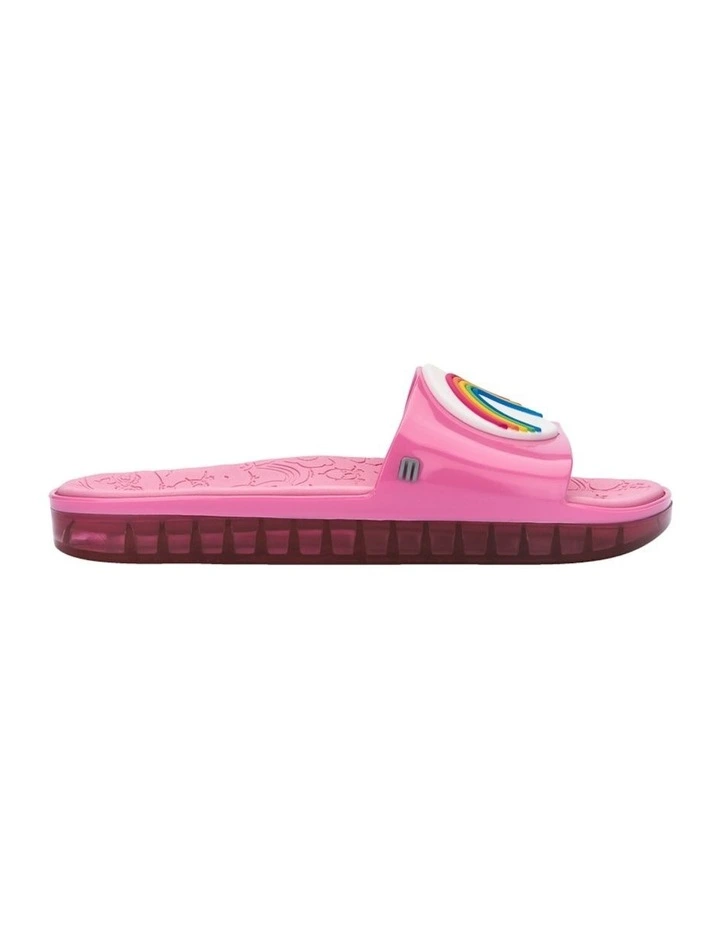 Melissa Next Gen Care Bears Beach Slide in Pink image 1