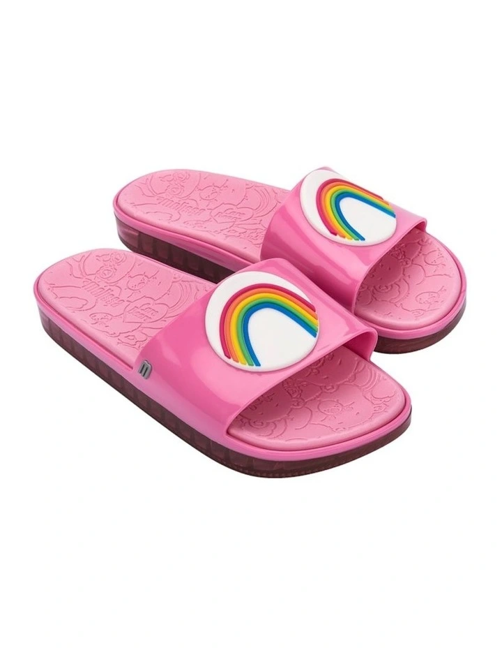 Melissa Next Gen Care Bears Beach Slide in Pink image 2