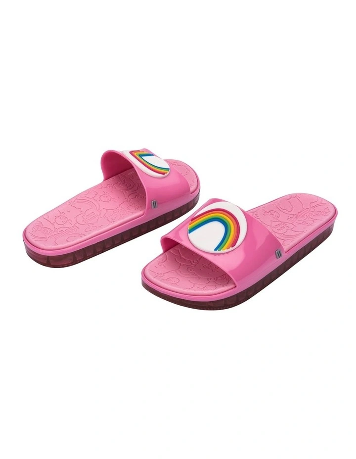 Melissa Next Gen Care Bears Beach Slide in Pink image 4