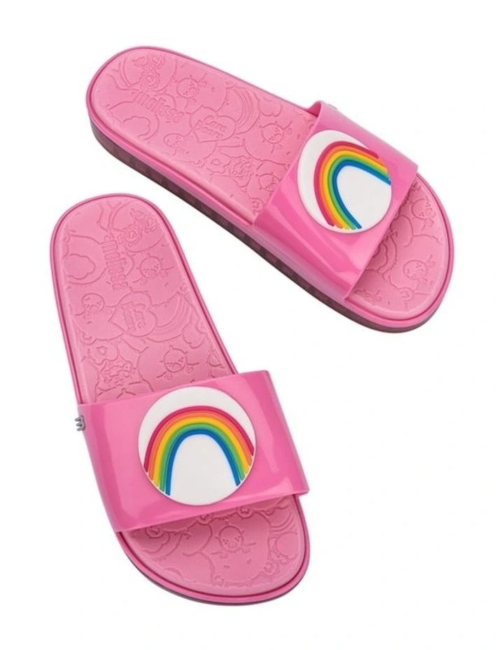 Melissa Next Gen Care Bears Beach Slide in Pink image 5