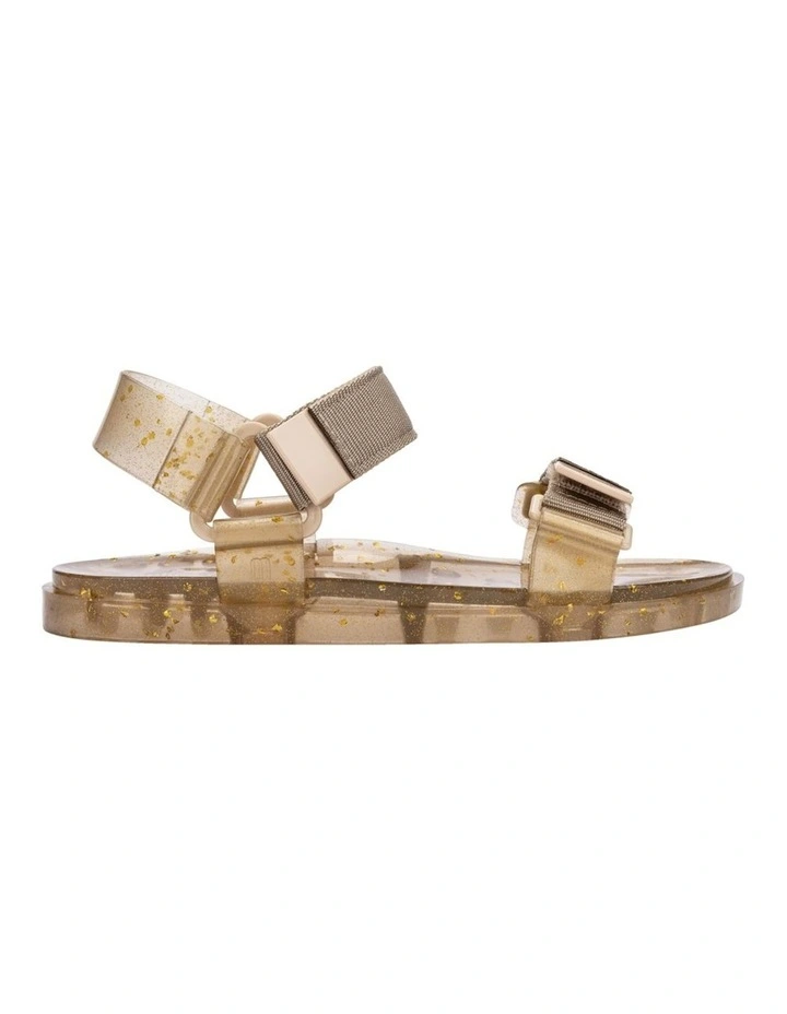 Melissa Papete Wide Sandal in Beige Glitter image 1