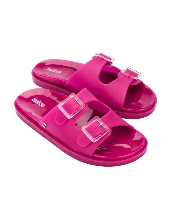 Melissa Wide Slide in Neon Pink image 2