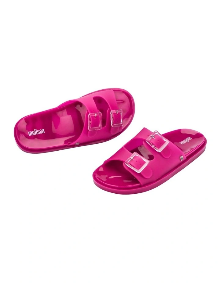 Melissa Wide Slide in Neon Pink image 3