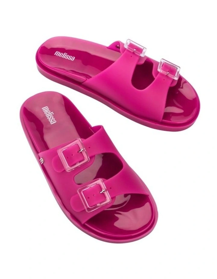 Melissa Wide Slide in Neon Pink image 5