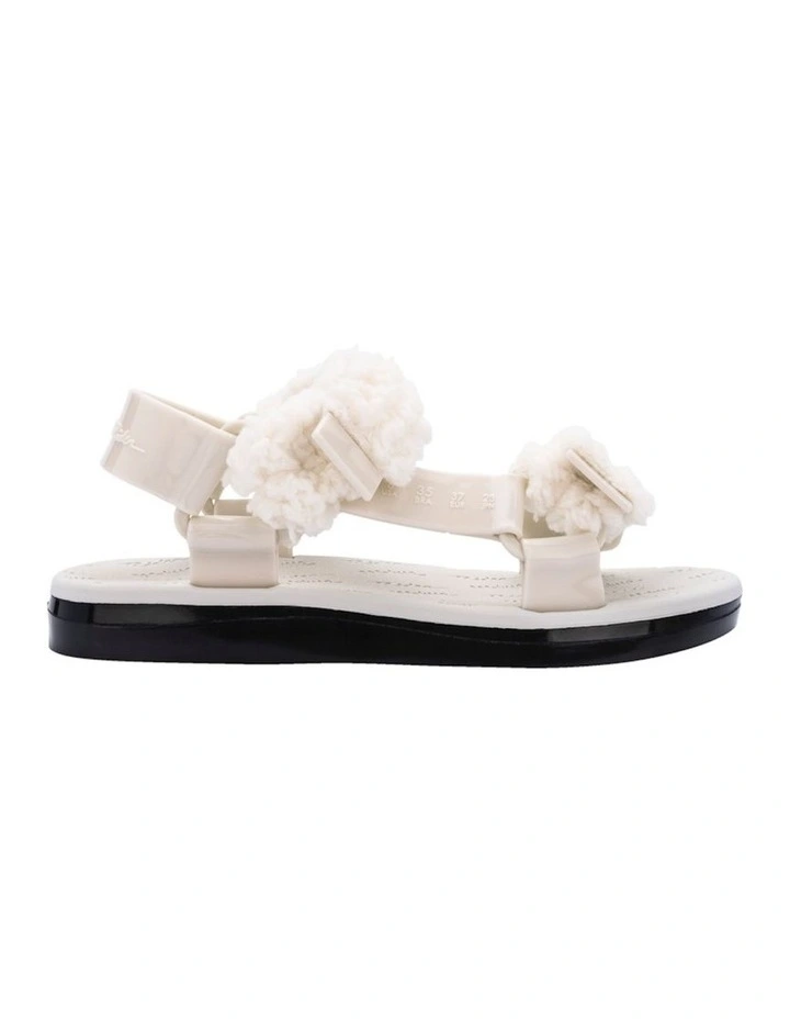 Melissa Papete Fluffy Rider Sandal in White image 1