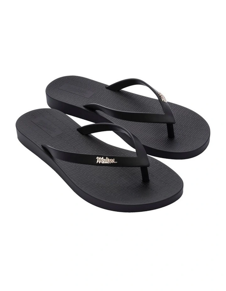 Melissa Sun Venice Flip Flop in Black image 2