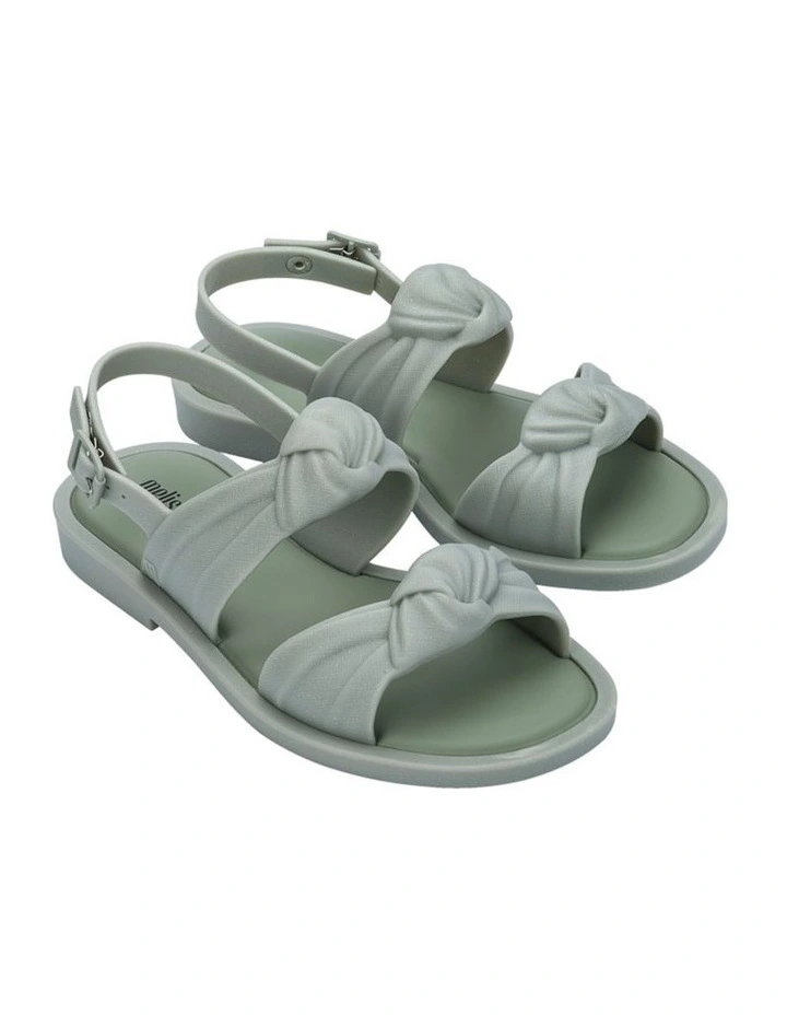 Melissa Velvet Sandal in Green image 2