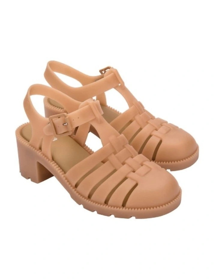 Possession Heel Sandal in Beige image 2