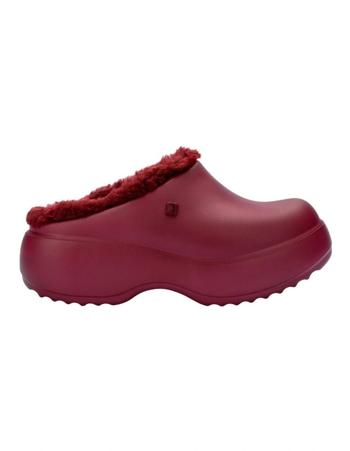 Clog Fluffy Platform in Red image 1