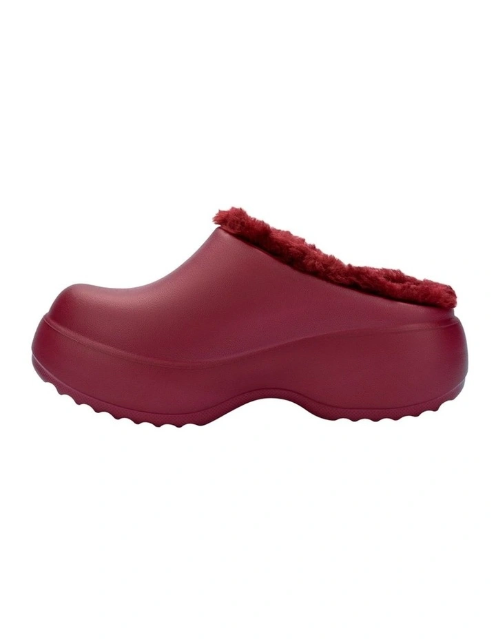 Clog Fluffy Platform in Red image 3