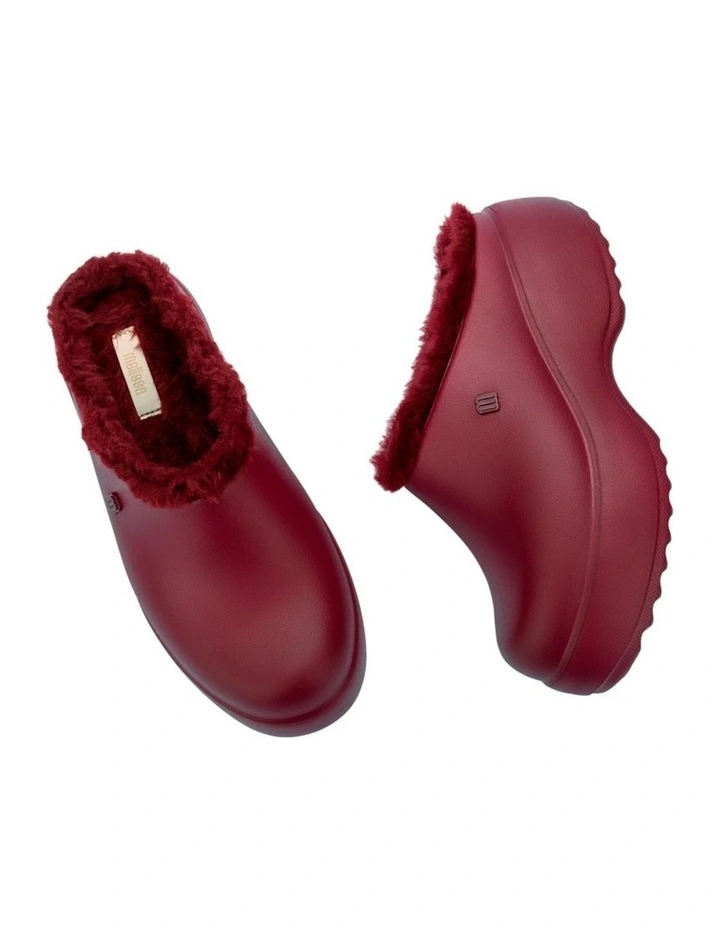 Clog Fluffy Platform in Red image 5