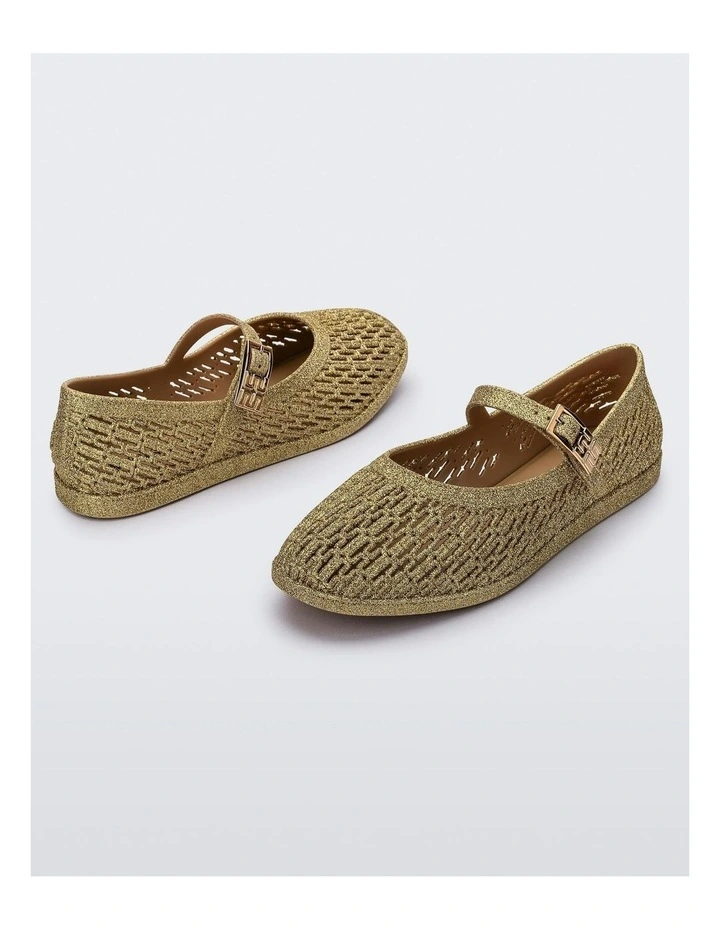 Harper Glitter Shoes in Beige image 2