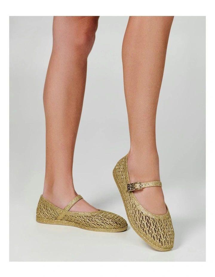 Harper Glitter Shoes in Beige image 4