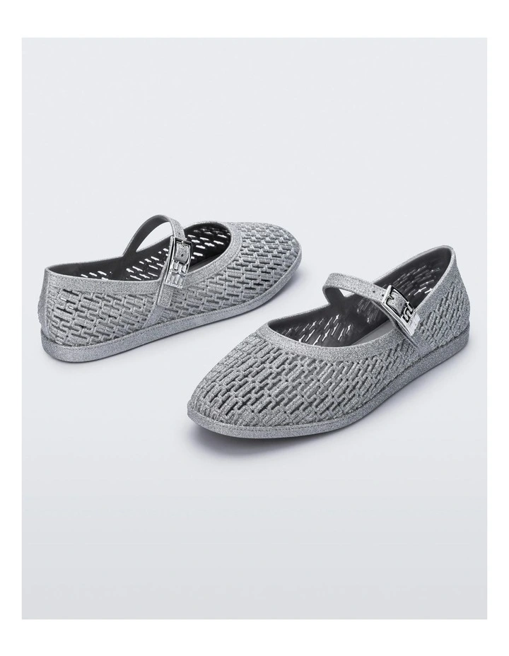 Harper Glitter Shoes in Silver image 3