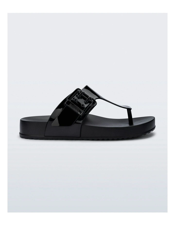 Cozy Flip Flop Sandals in Black image 1
