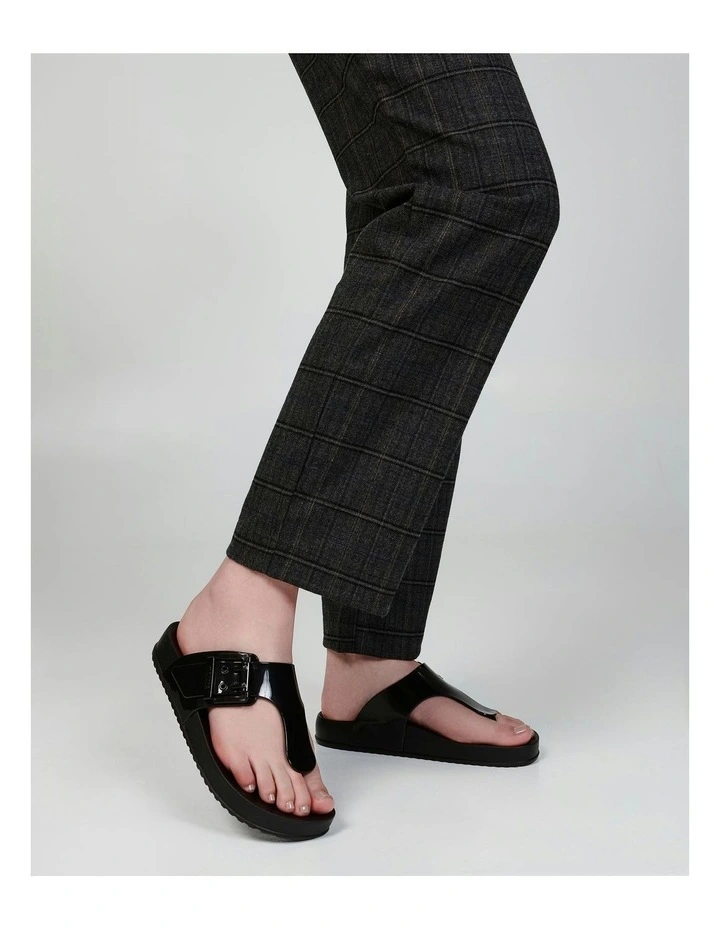 Cozy Flip Flop Sandals in Black image 5