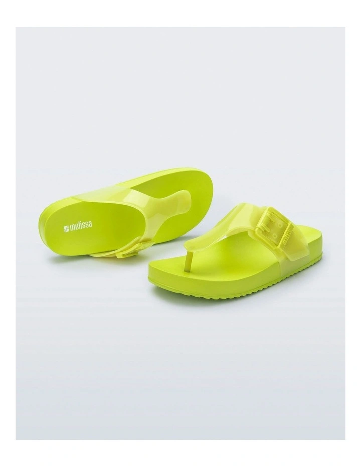 Cozy Flip Flop Sandals in Green image 2