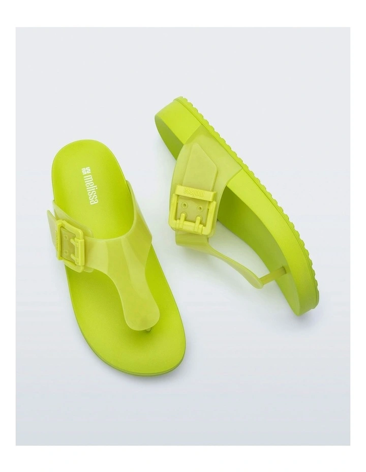 Cozy Flip Flop Sandals in Green image 3