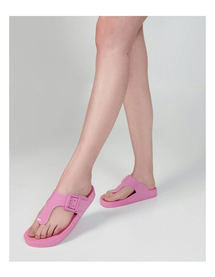 Cozy Flip Flop Sandals in Pink image 4