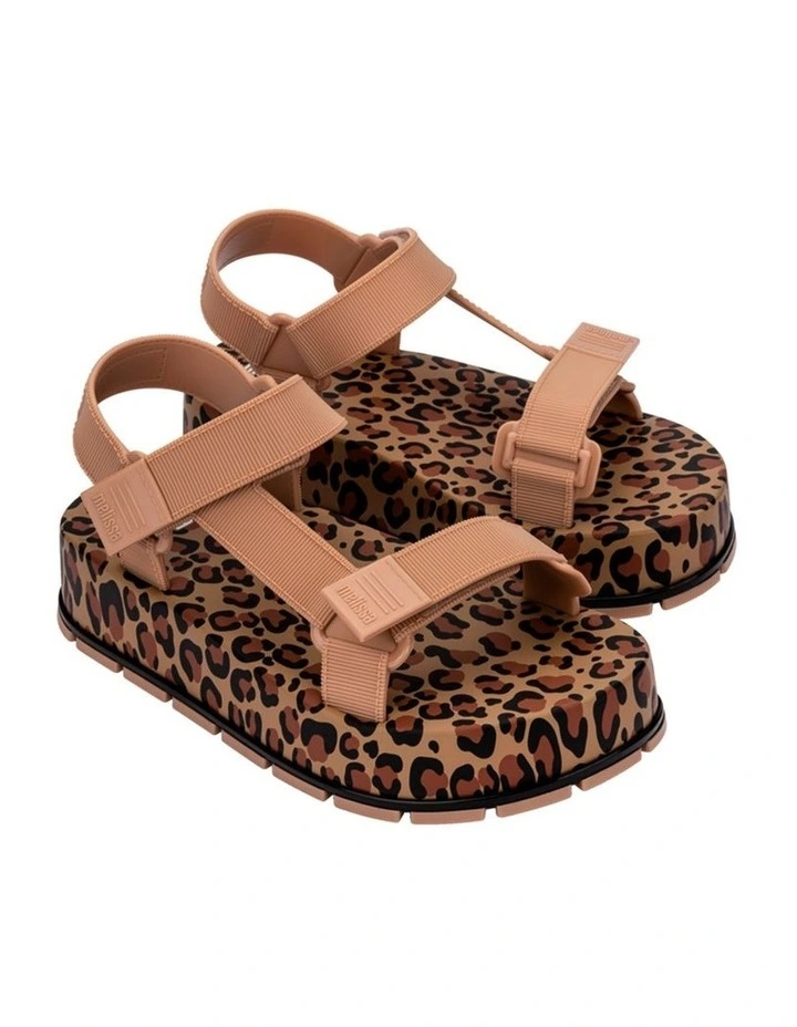 Flowing Platform Sandals in Leopard image 2