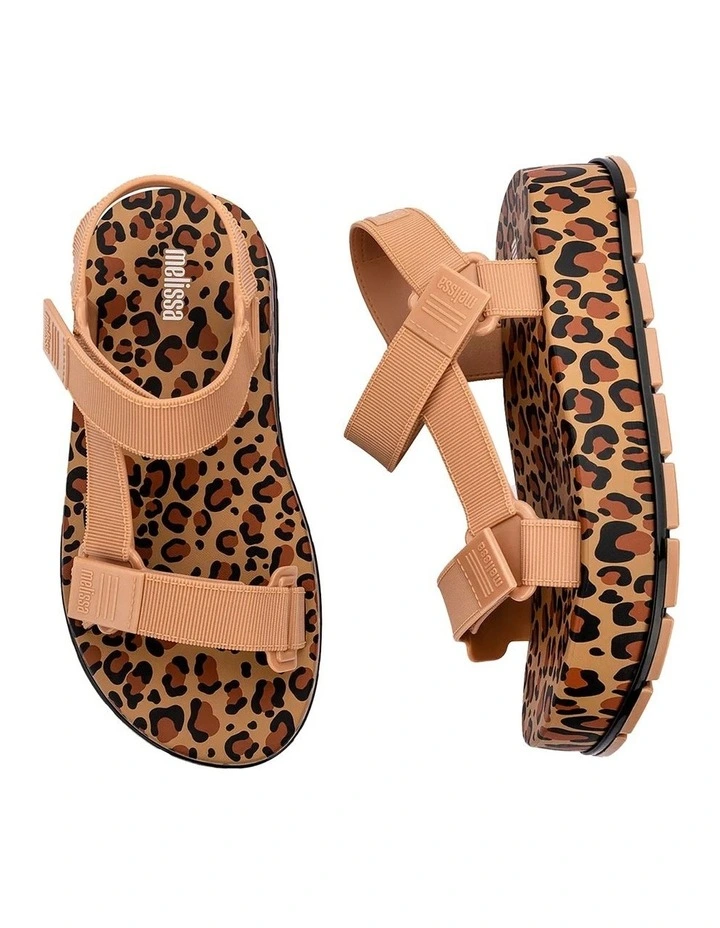 Flowing Platform Sandals in Leopard image 5