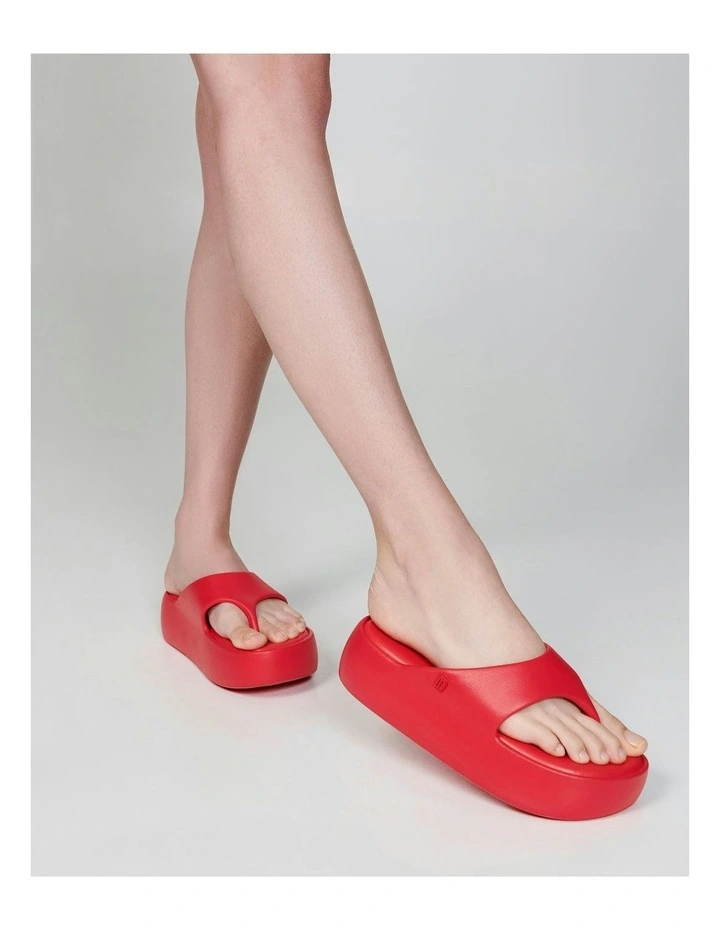 Free Platform Thong in Red image 4