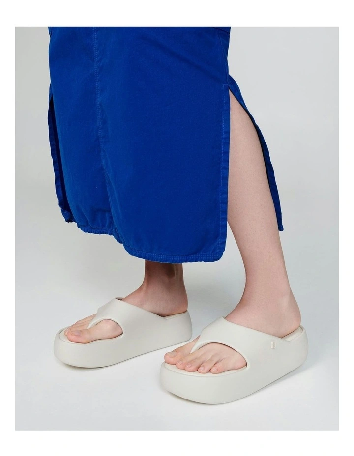 Free Platform Thong in Beige image 5