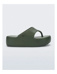 Free Platform Thong in Green
